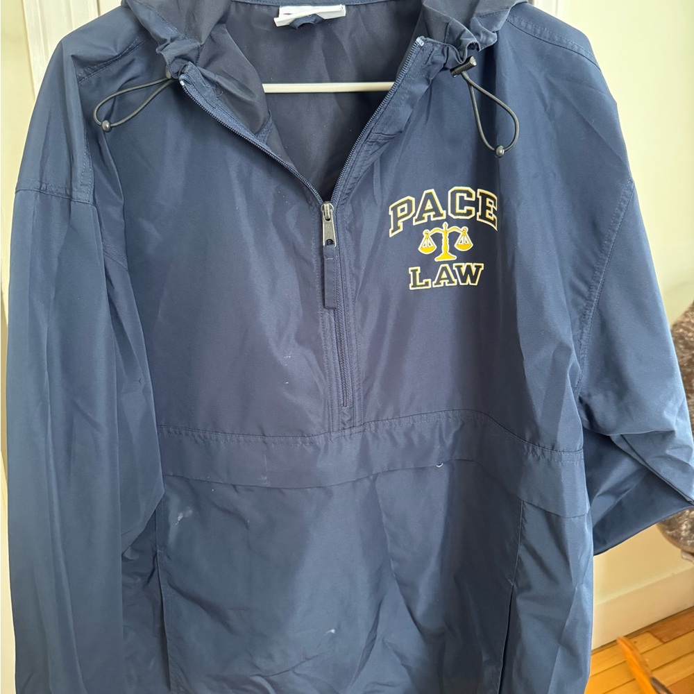 Pace Law Navy Blue Windbreaker